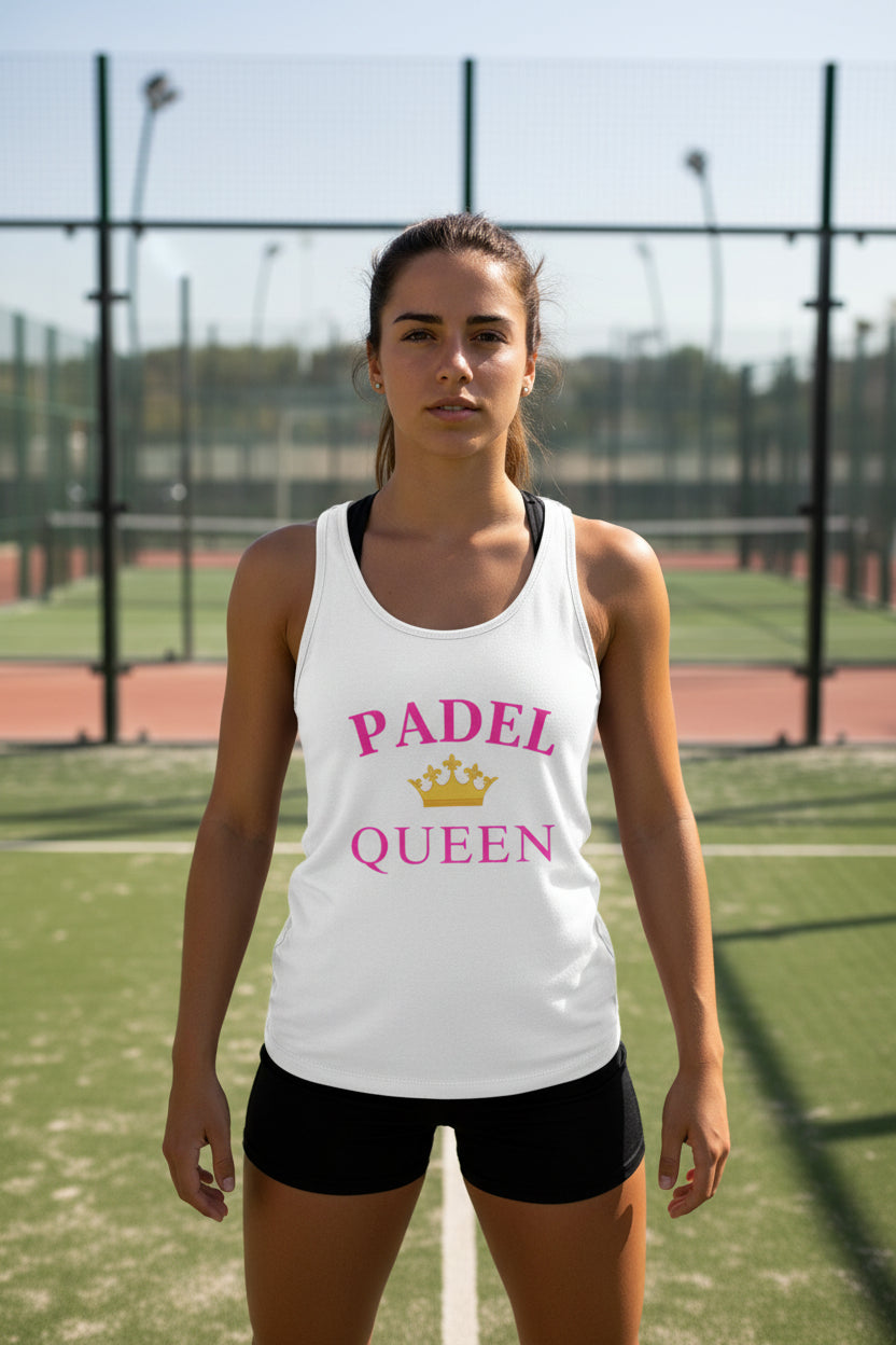 Modella con canotta donna bio Padel Queen