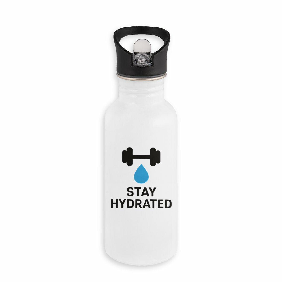 borraccia palestra - fronte_bianco