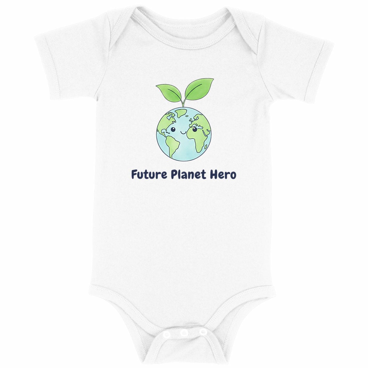 body eco per neonato future planet hero - fronte_bianco