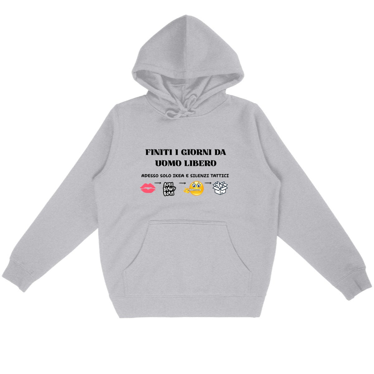 felpa addio al celibato - fronte_grigioheather