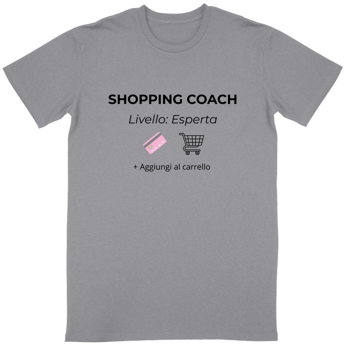 tshirt shopping coach - fronte_grigiomelange