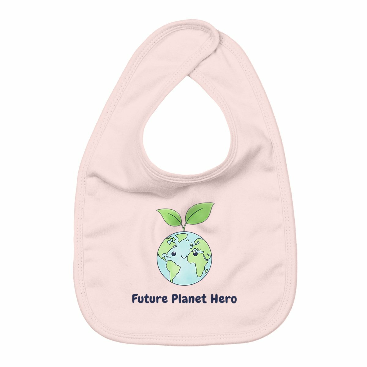 bavaglino eco per neonato future planet hero - fronte_rosa