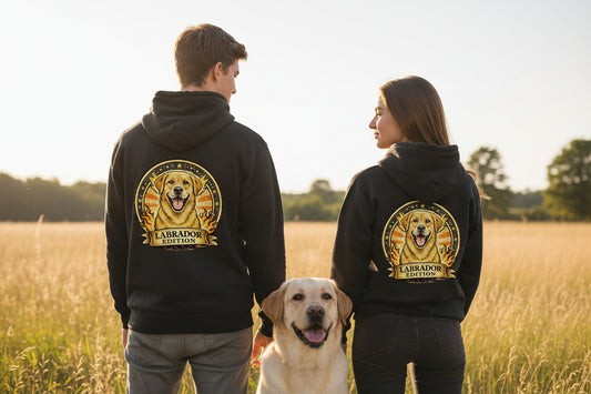 Felpa con cappuccio Labrador sostenibile certificata GOTS ed EVE VEGAN