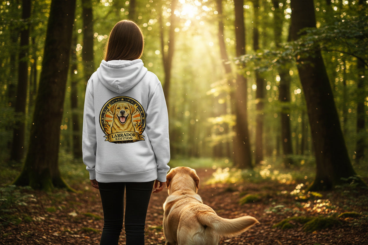 felpa cappuccio labrador - retro_bianco