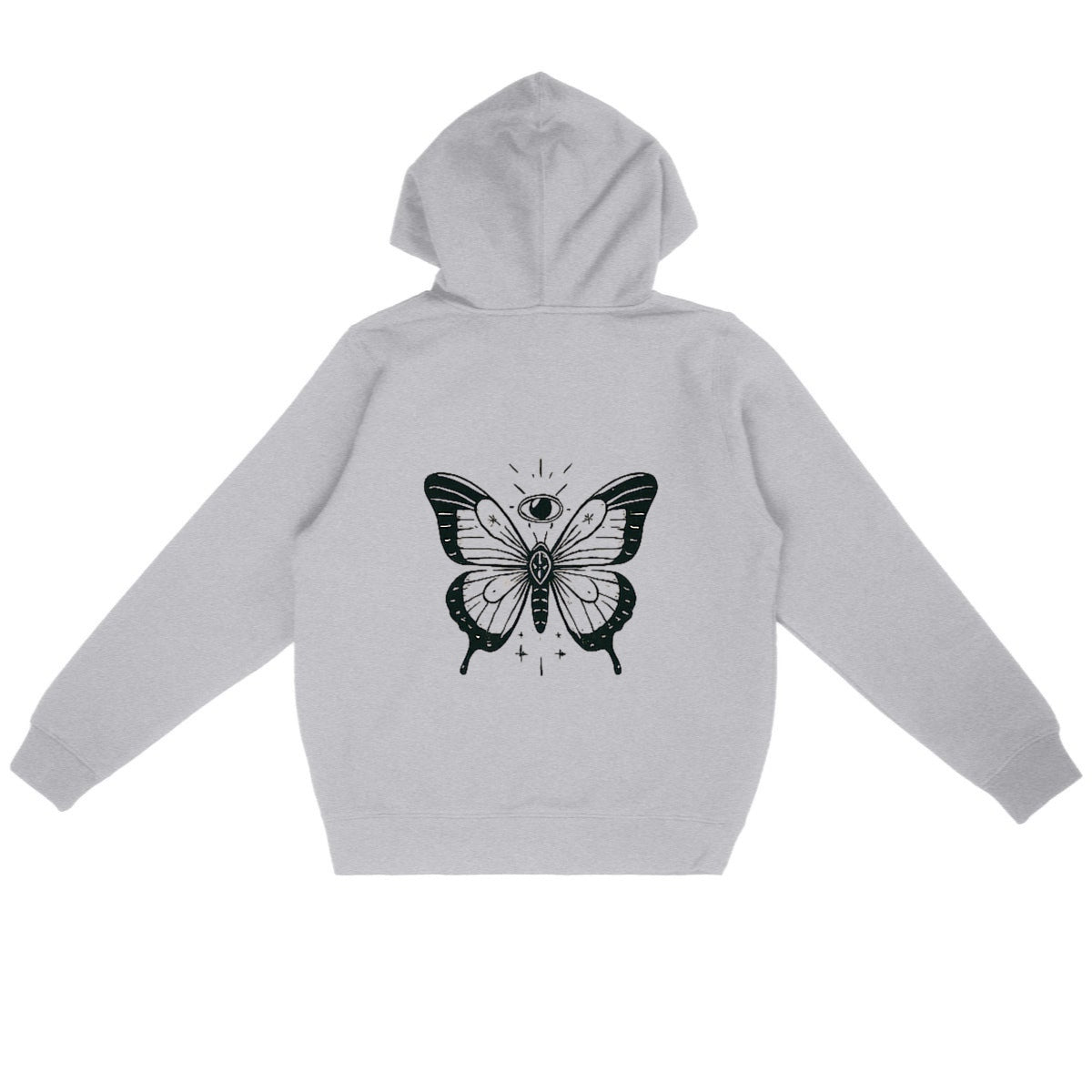 felpa farfalla - retro_grigioheather